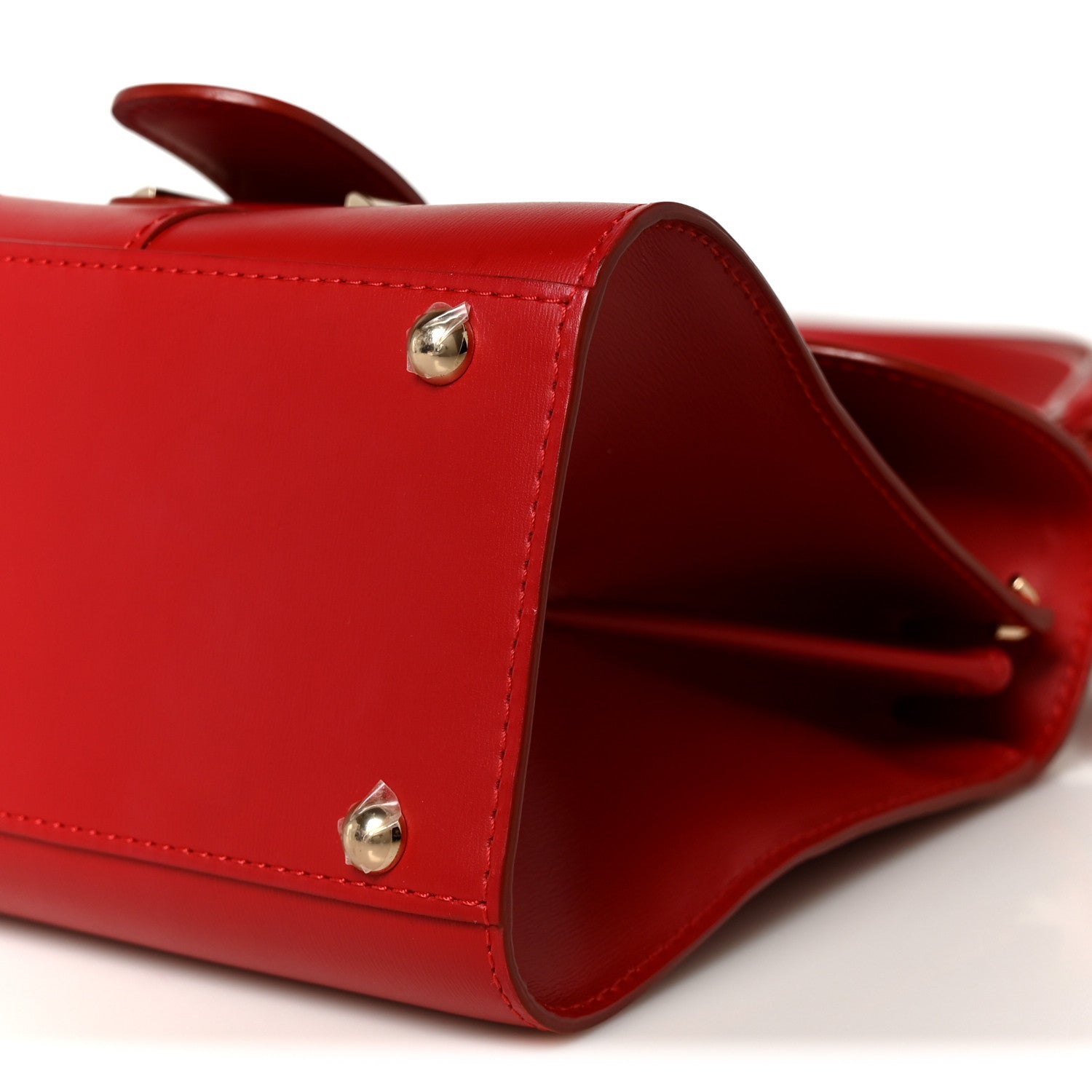 Delvaux Box Calfskin Mini Brillant Satchel Red 11 of 11
