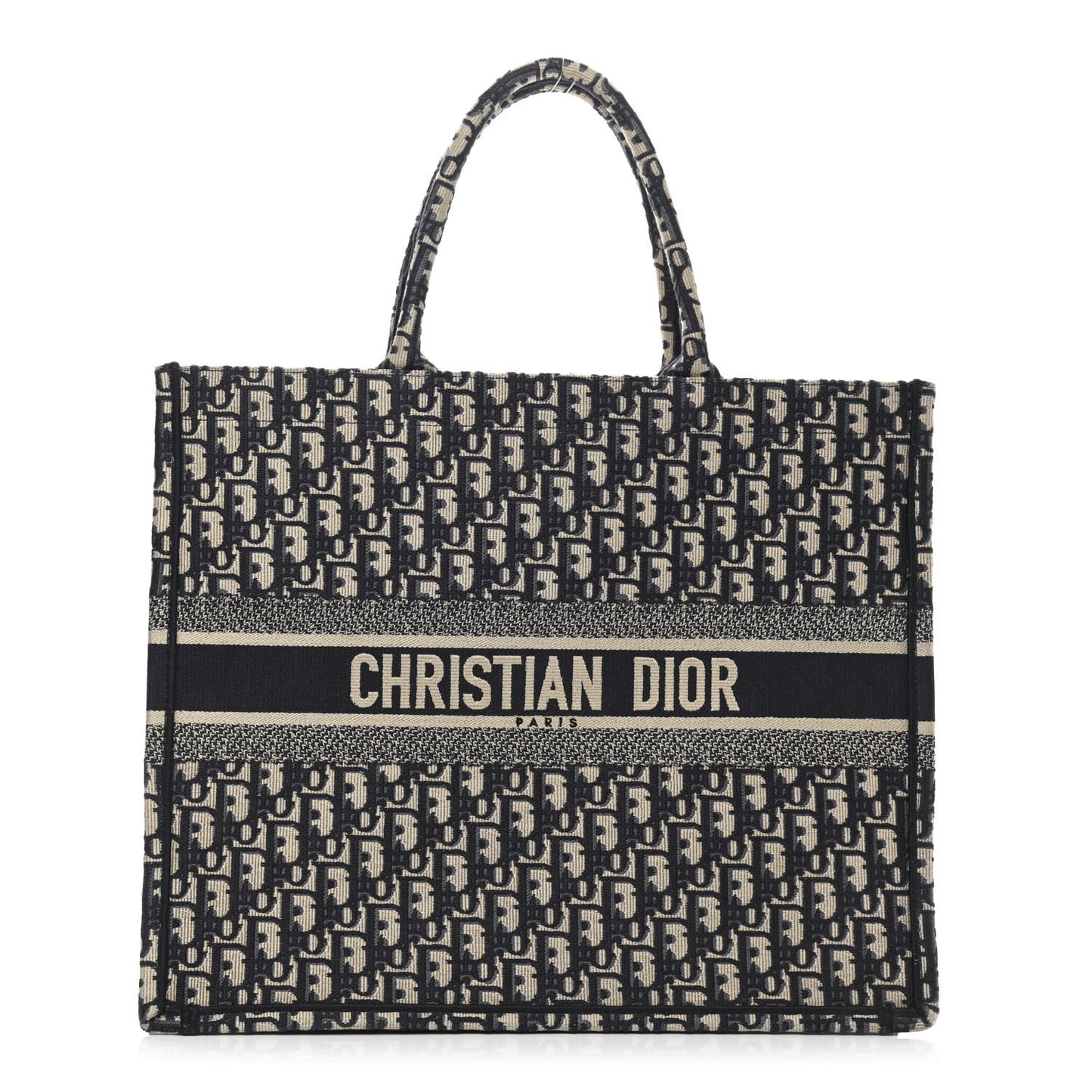 Oblique Book Tote Blue Multicolor