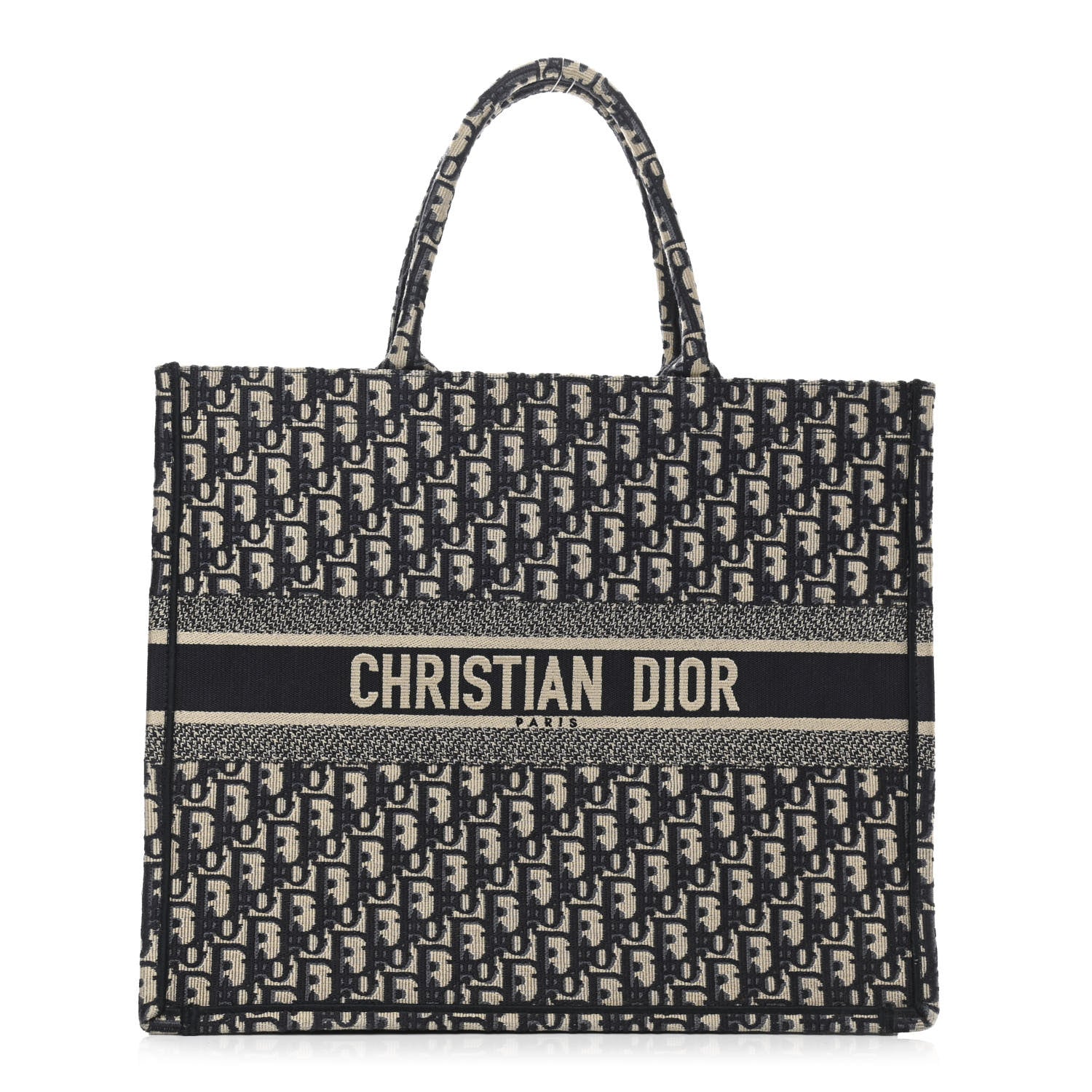 Christian Dior Oblique Book Tote Blue Multicolor 1 of 10