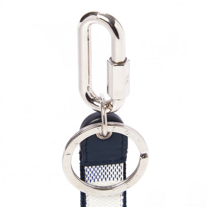 Louis Vuitton Damier Azur Coastline Dragonne Bag Charm Key Holder 4 of 5