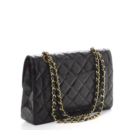 Chanel Lambskin Quilted Medium Double Flap Black 3 of 12