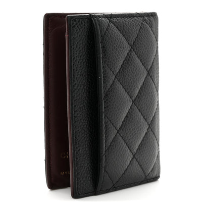 Chanel Caviar Quilted Card Holder Wallet Black 5 of 11