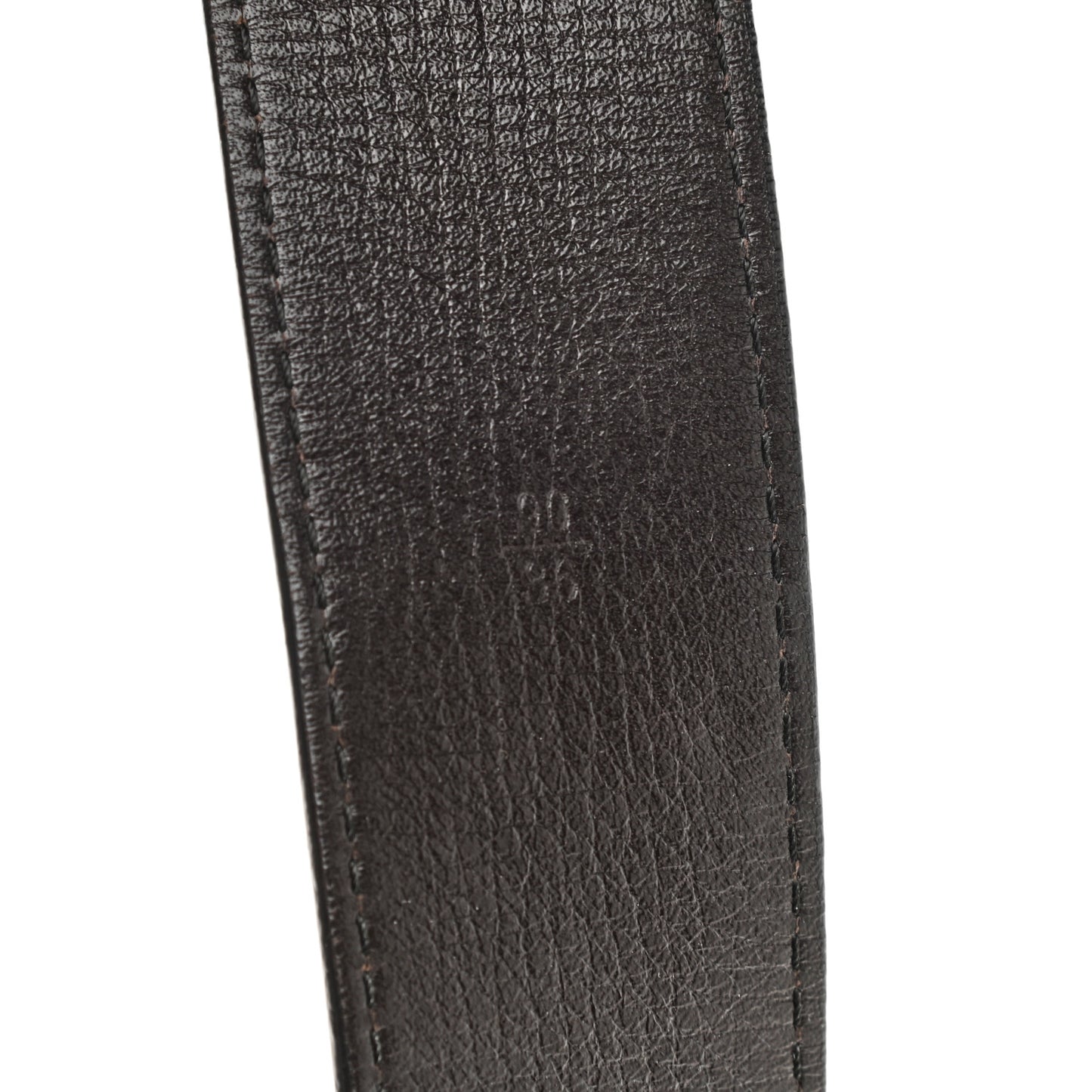 Utah LV Initiales 40mm Belt 90 36 Coffee