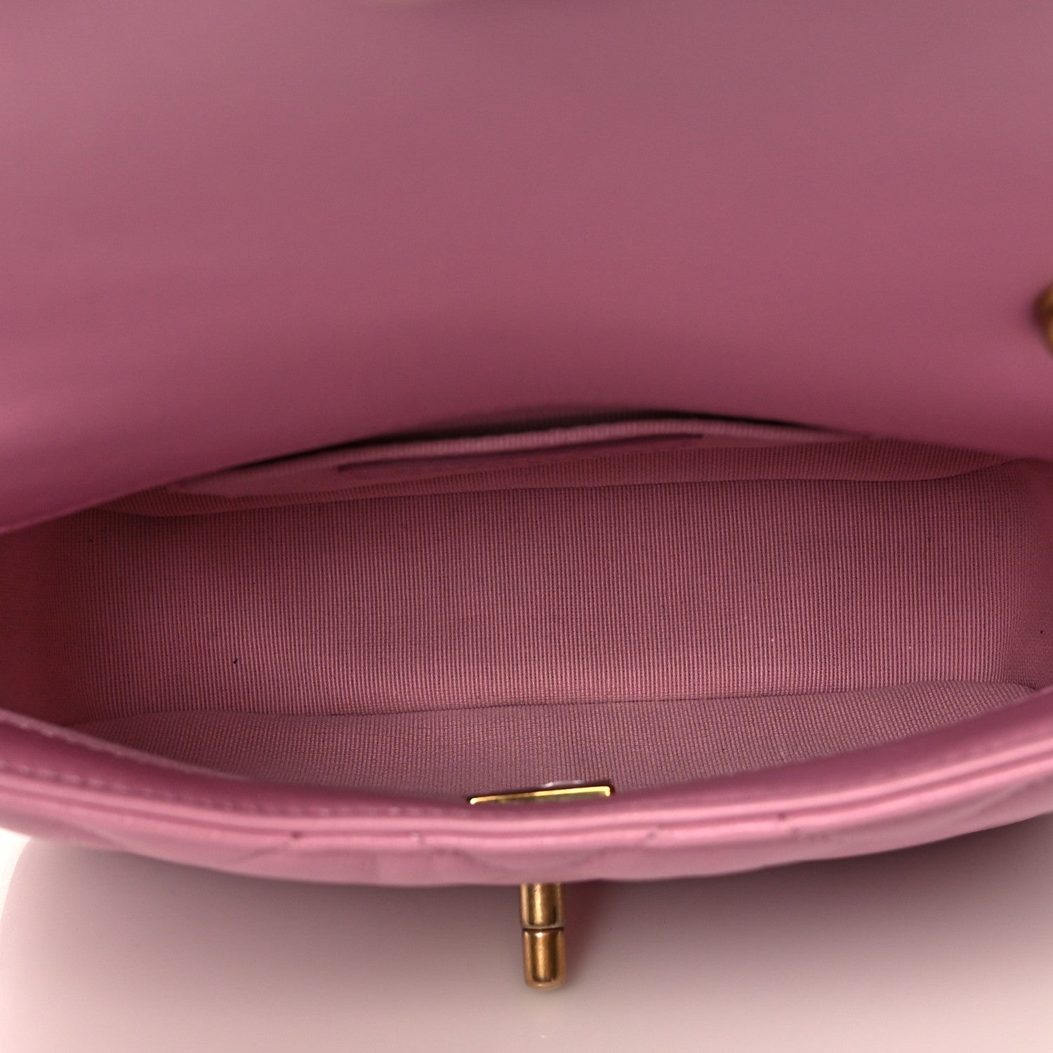 Chanel Lambskin Quilted Mini Lacquered Chain Flap Pink 5 of 11