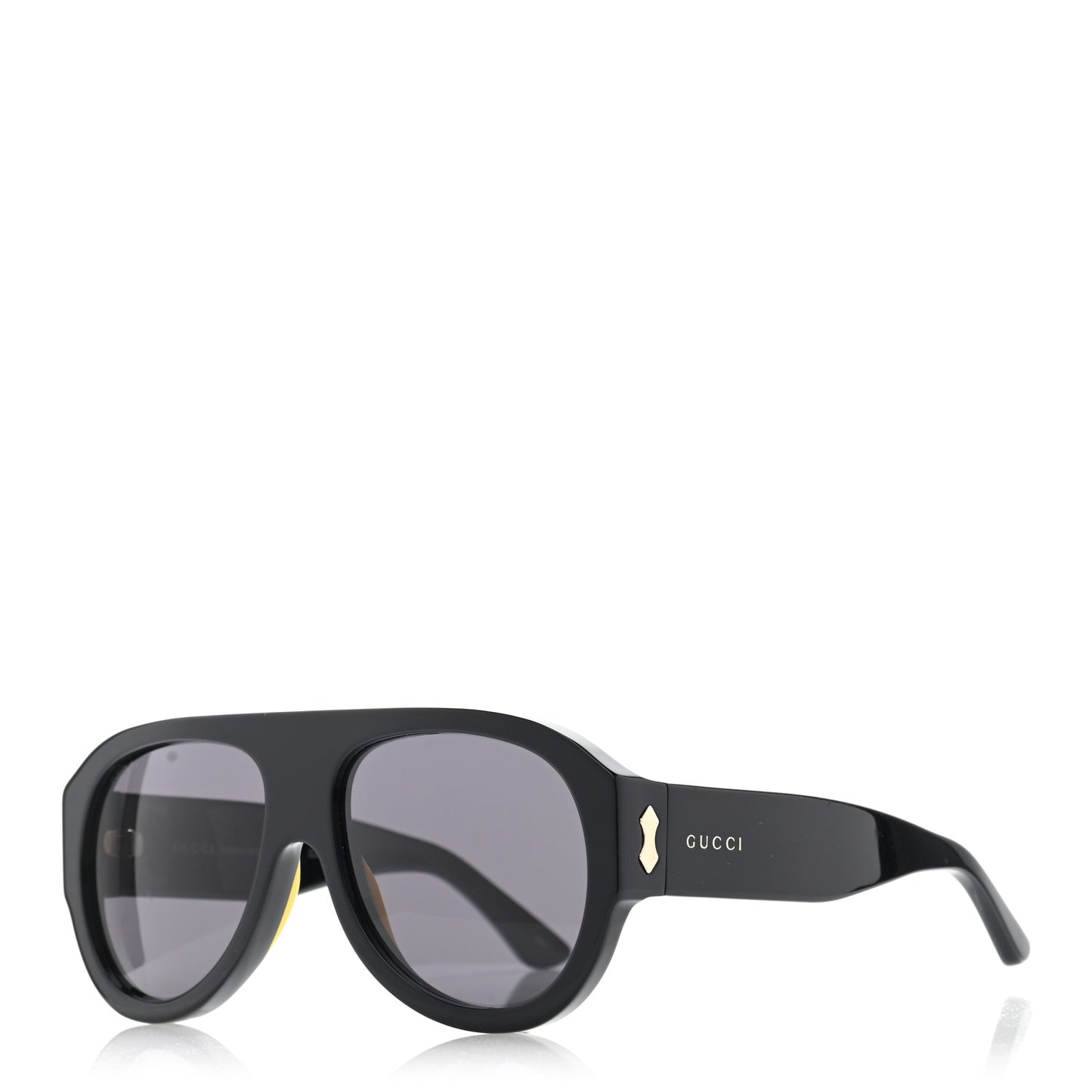 Acetate Aviator Sunglasses GG0668S Black