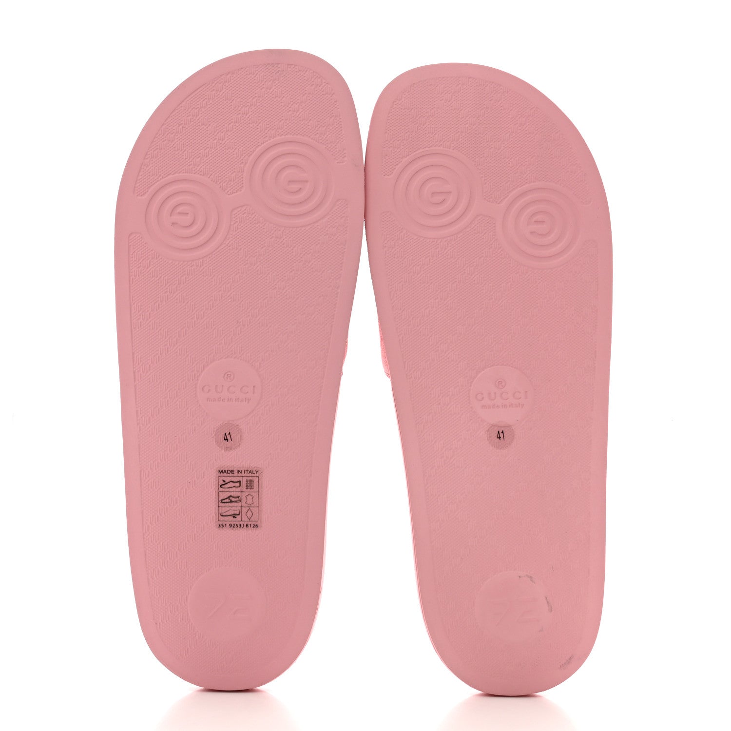 Gucci GG Supreme Monogram Slide Sandals 41 Cotton Candy Dark Cotton Candy 5 of 8