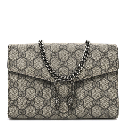 Gucci GG Supreme Monogram Mini Dionysus Chain Wallet Beige Taupe 1 of 10