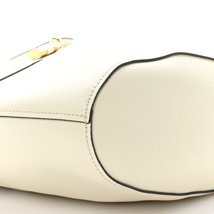 Chloe Smooth Grained Calfskin Small Aby Tote White 8 of 9