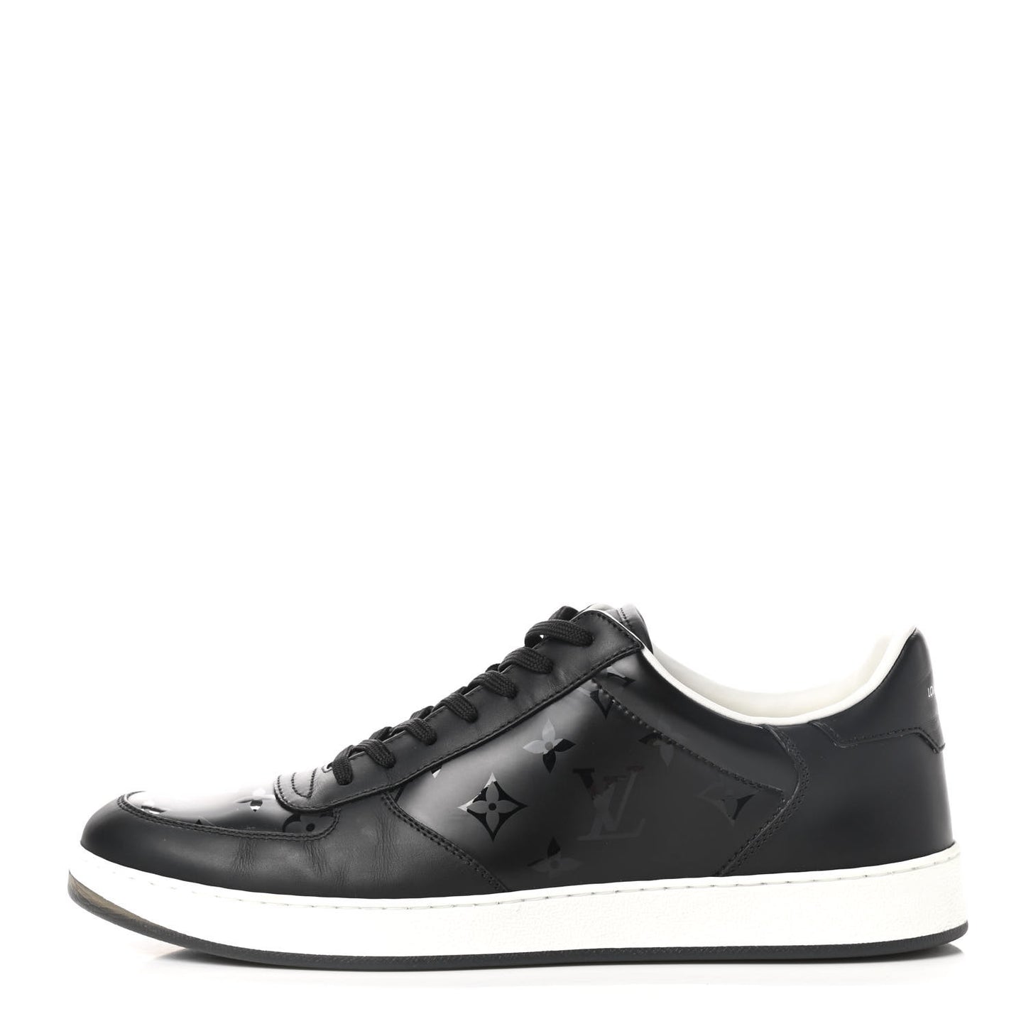 Calfskin Monogram Mens Rivoli Sneakers 9.5 Black