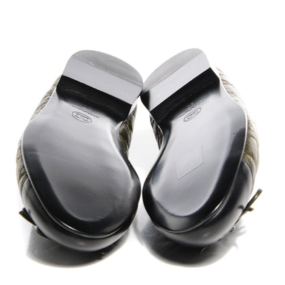 Chanel Nylon Quilted Cap Toe Ballerina Flats 39 Khaki 4 of 8