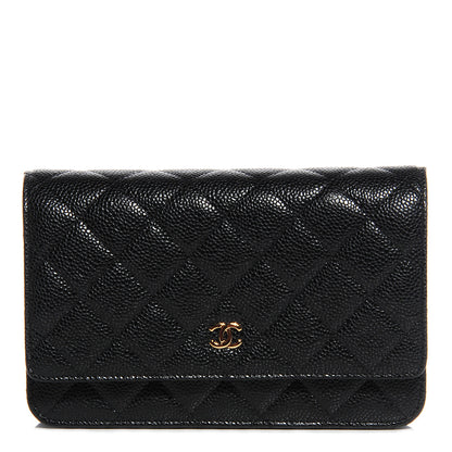 Chanel Caviar Quilted Wallet On Chain WOC Black 1 of 7