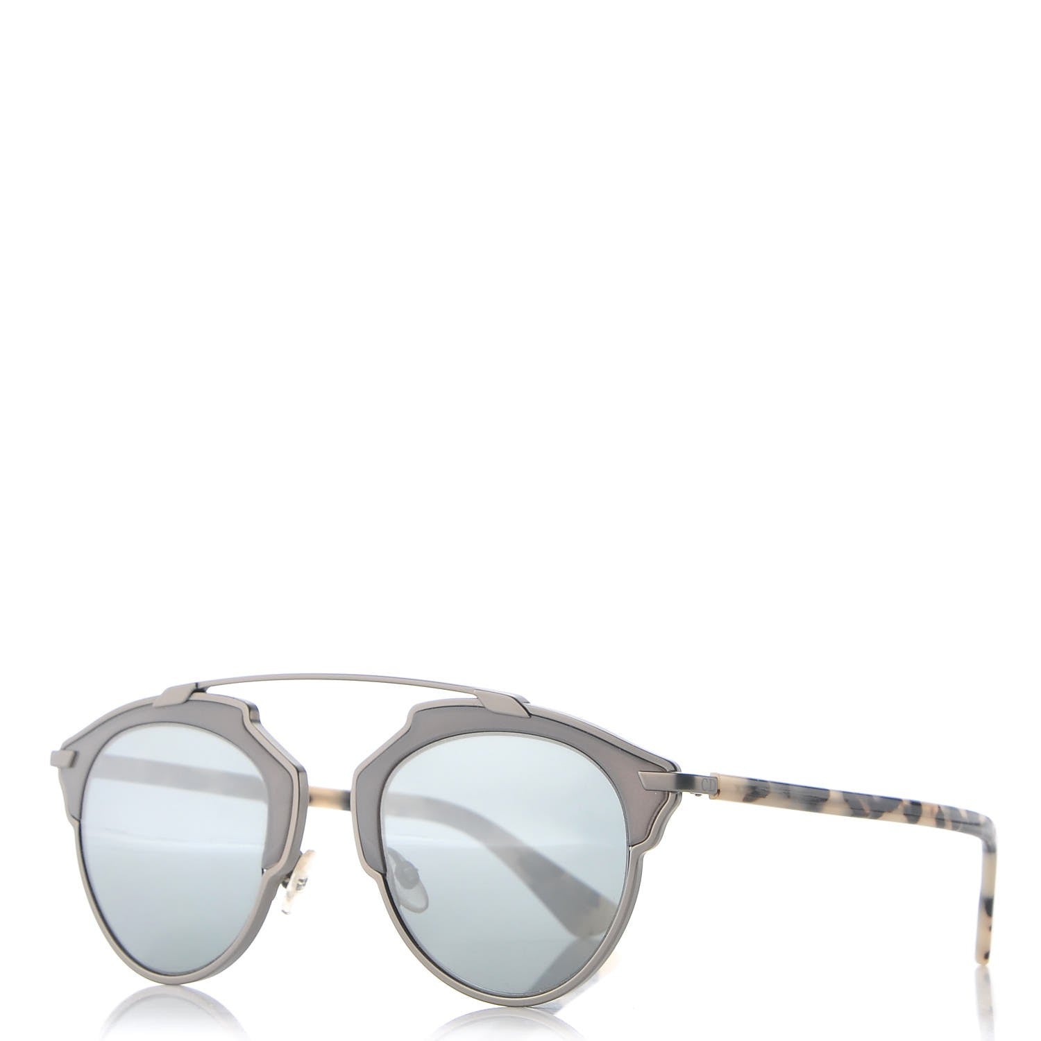 Christian Dior So Real Sunglasses Ruthenium Light Havana 1 of 8