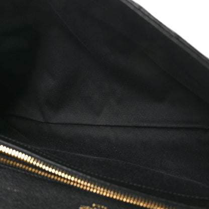 Saint Laurent Sheepskin Matelasse Chevron Monogram Large College Satchel Black 5 of 11