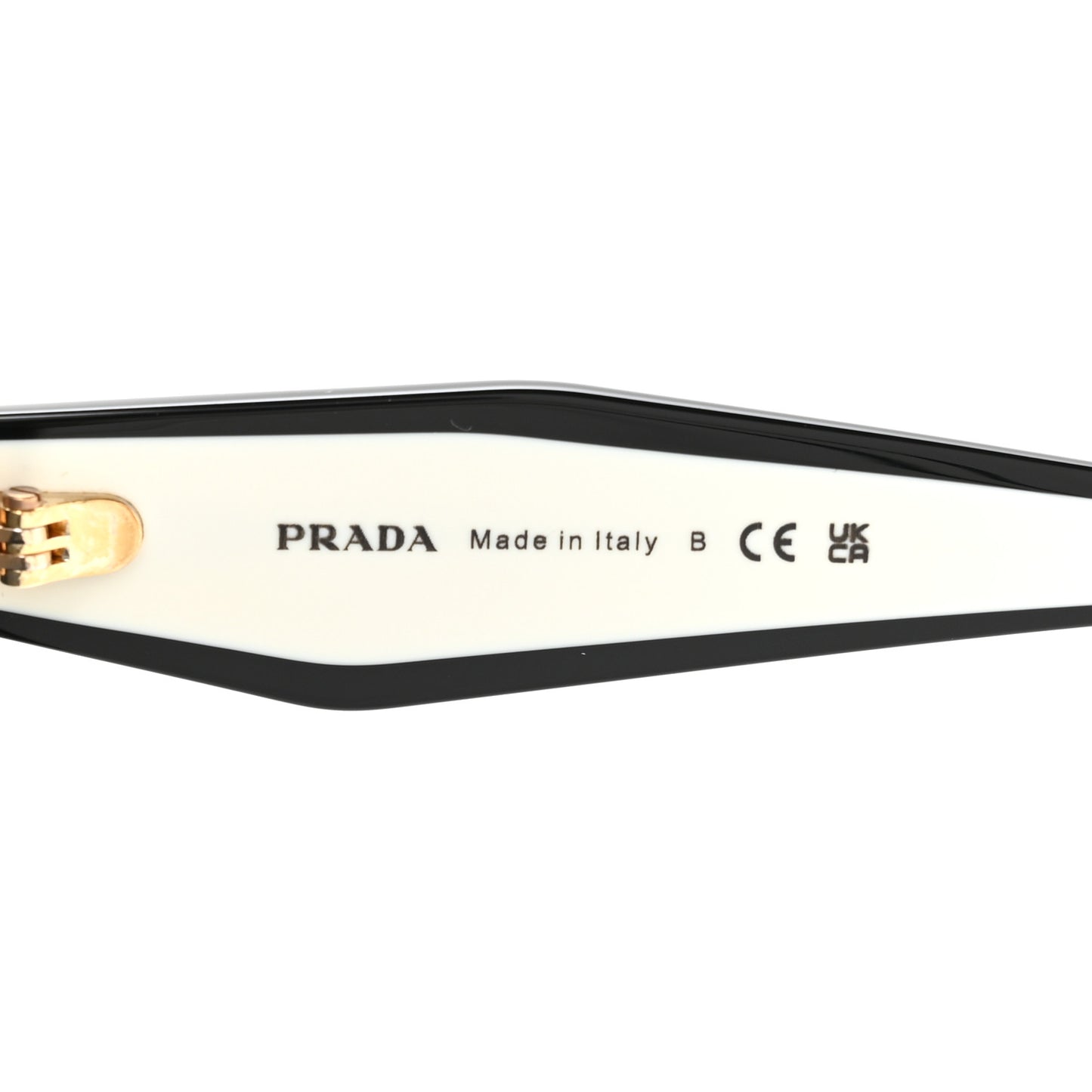 Acetate Sunglasses SPR 15W Black White