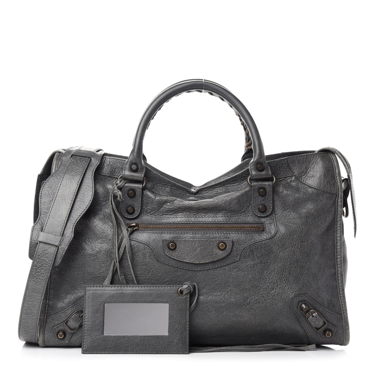 Balenciaga Agneau Classic Hardware City Gris Tarmac 1 of 11