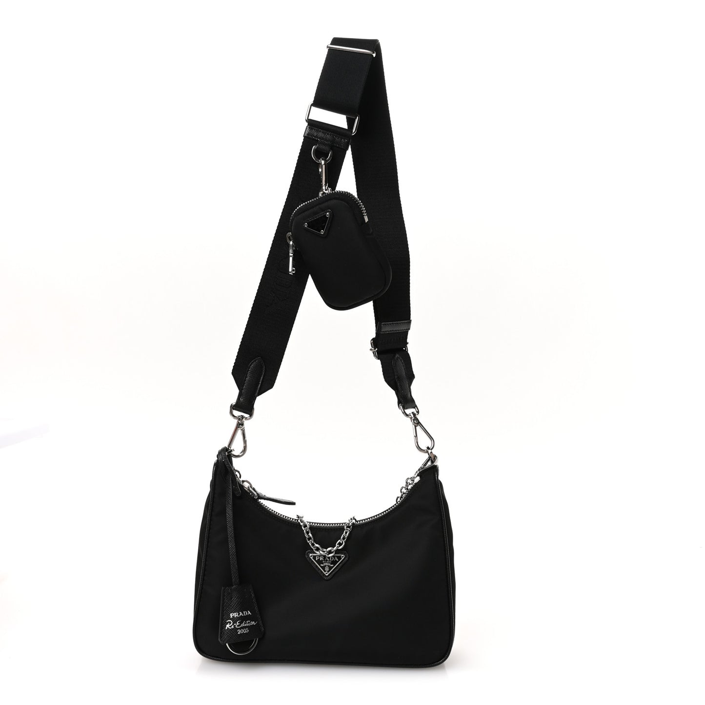Nylon Re-Edition 2005 Shoulder Bag Black