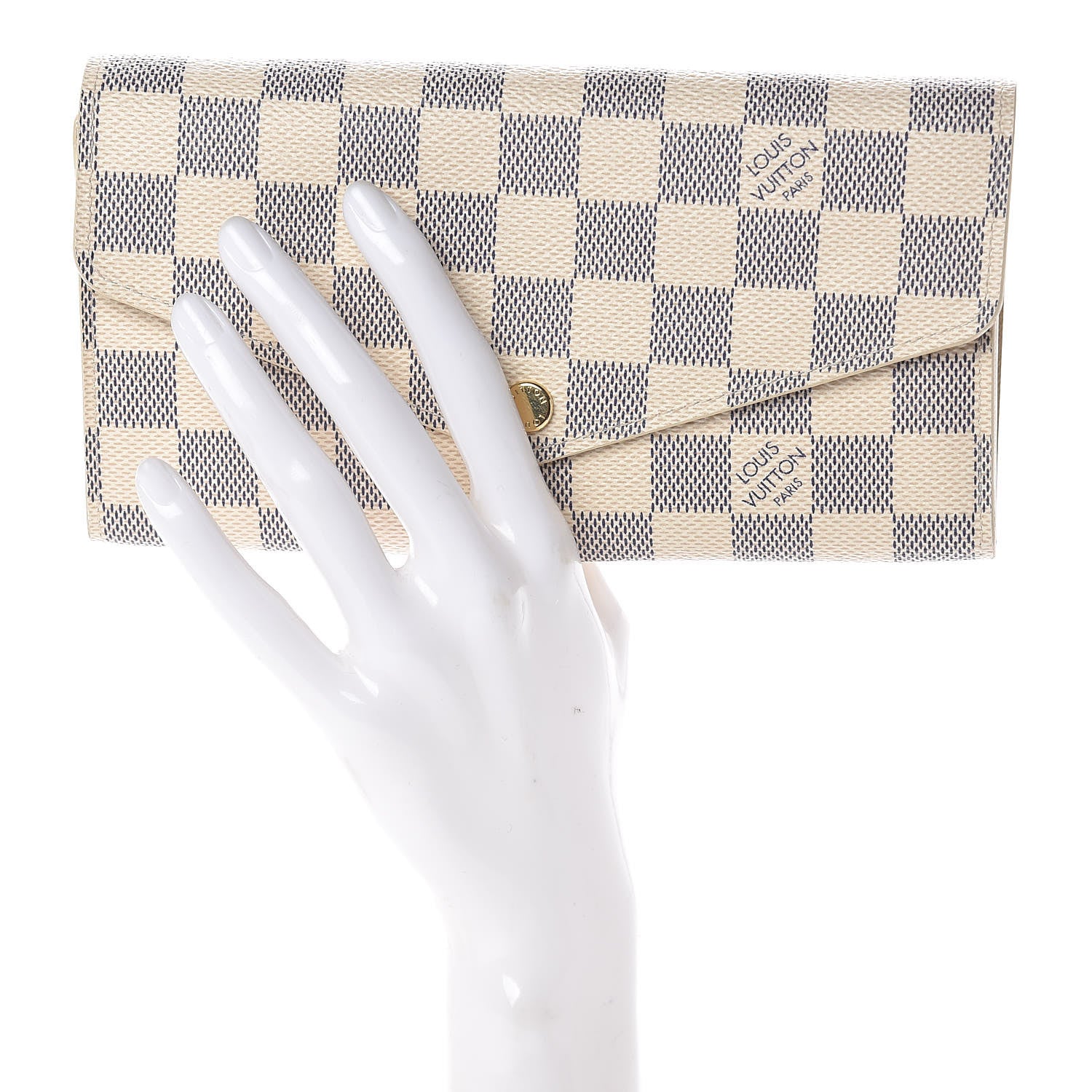 Louis Vuitton Damier Azur Sarah Wallet NM 2 of 6