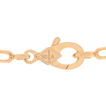 Van Cleef & Arpels 18K Yellow Gold Tiger Eye 5 Motifs Vintage Alhambra Bracelet 6 of 7