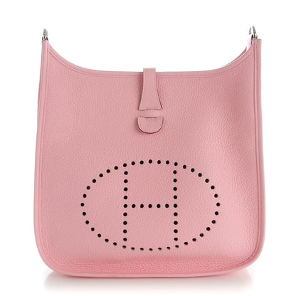 Hermes Taurillon Clemence Evelyne III PM Rose Sakura 1 of 7