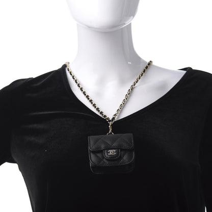 Chanel Caviar Quilted Airpods Pro Case Black 2 of 7