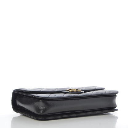 Chanel Glazed Calfskin Quilted Medium Perfect Edge Flap Black 4 of 7