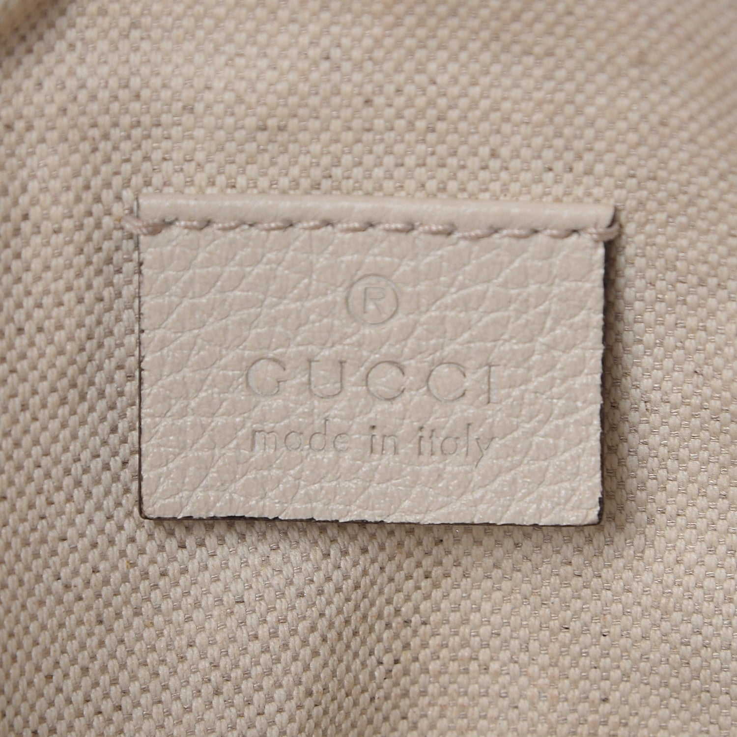 Gucci Grained Calfskin Logo Belt Bag White 6 of 18