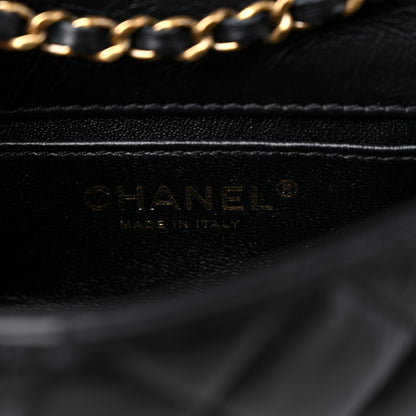 Chanel Aged Calfskin Quilted Extra Mini Medallion Flap Black 6 of 9