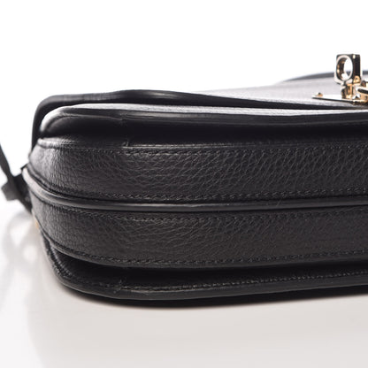 Valentino Garavani Pebbled Calfskin Joylock Flap Messenger Bag Black 8 of 9
