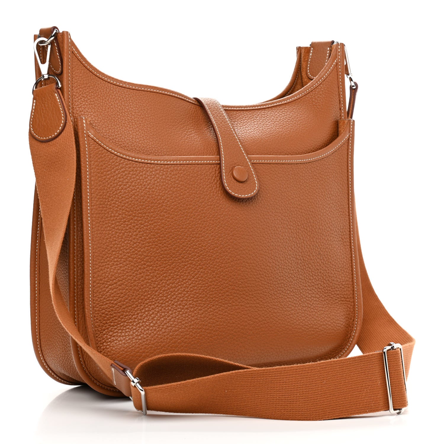 Hermes Taurillon Clemence Evelyne III GM Gold 3 of 10