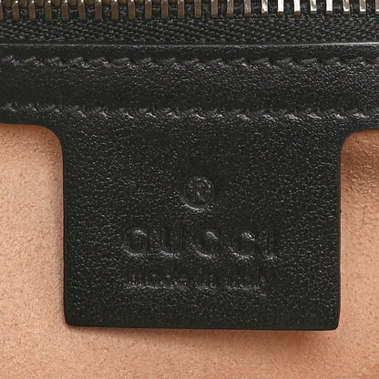 Gucci Calfskin Matelasse Small GG Marmont Shoulder Bag Black 6 of 10