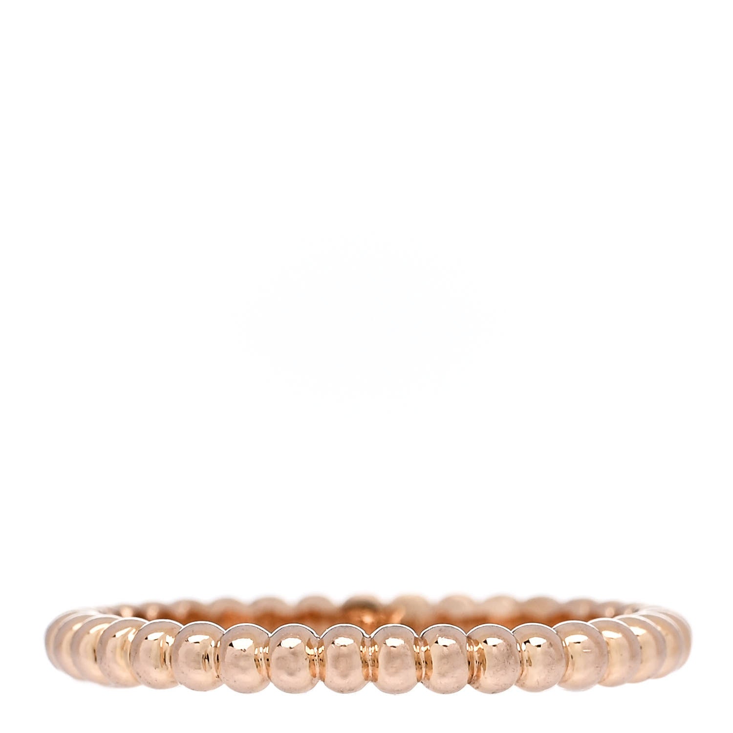 Van Cleef & Arpels 18K Rose Gold Small Perlee Ring 53 6.5 3 of 5