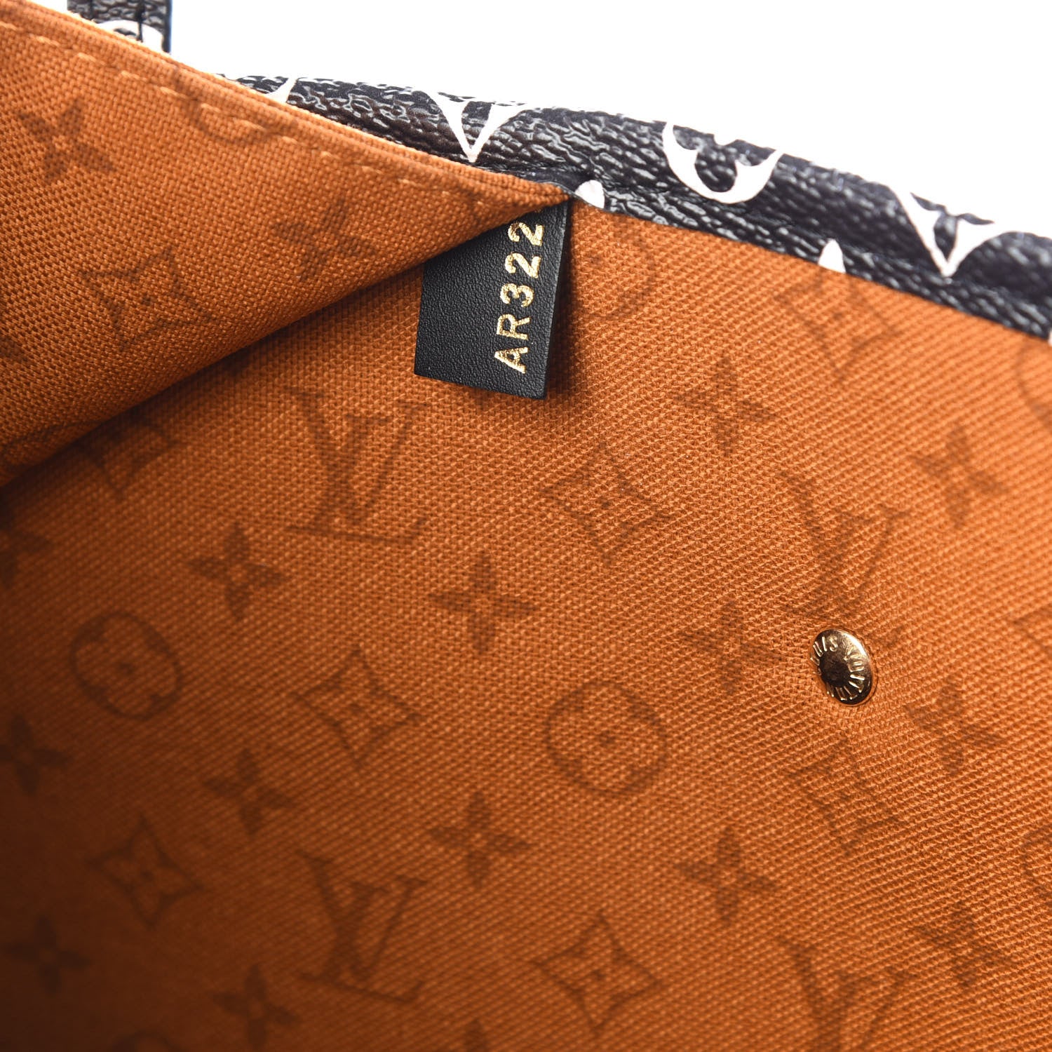 Louis Vuitton Monogram Giant Crafty Neverfull MM Creme Caramel 10 of 11