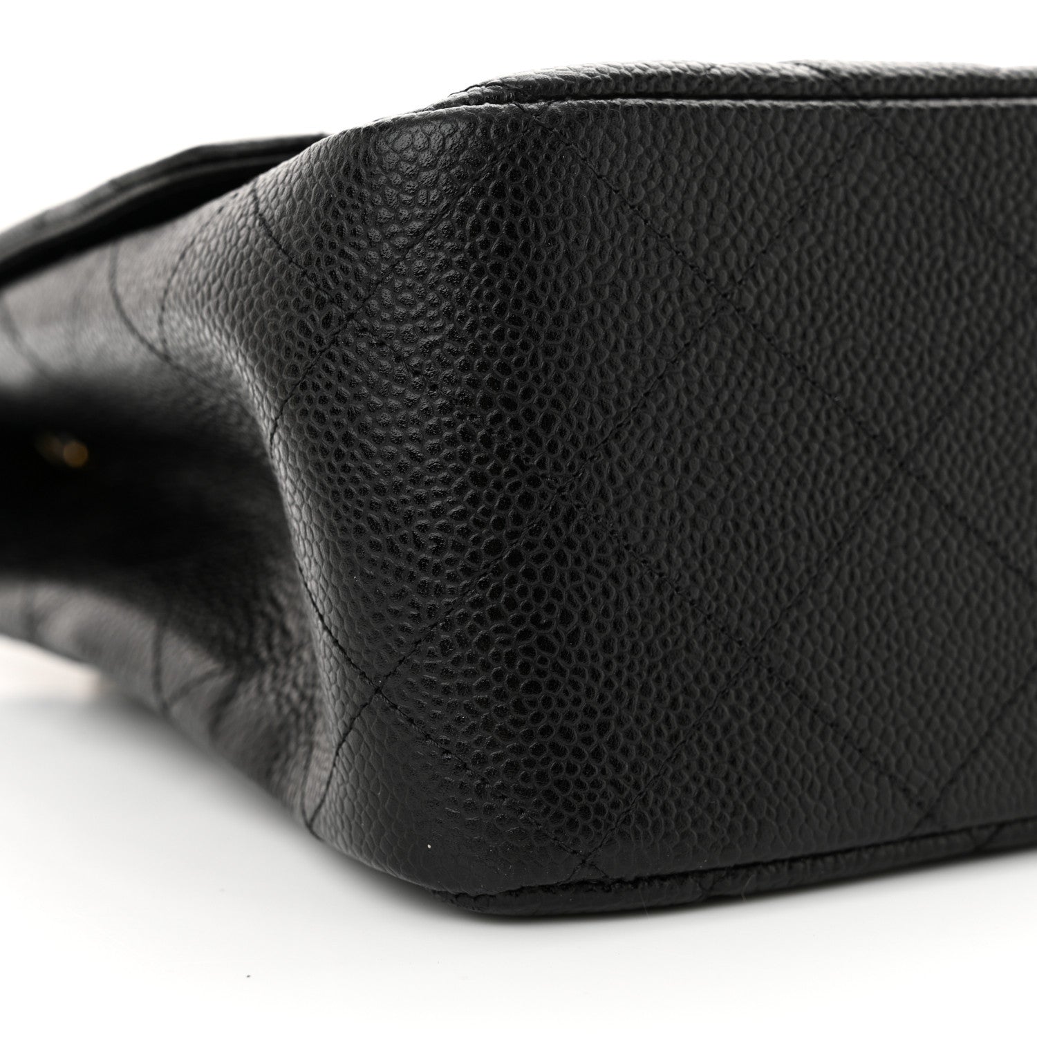Chanel Caviar Quilted Jumbo Single Flap Black 9 of 10