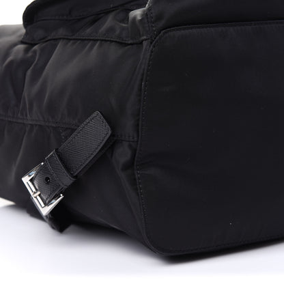 Prada Tessuto Nylon Saffiano Medium Backpack Black 8 of 10