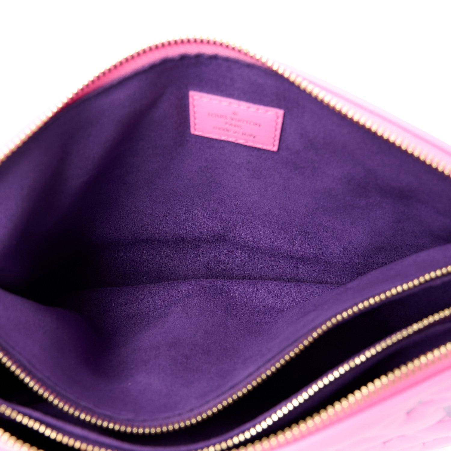 Louis Vuitton Lambskin Embossed Monogram Vuittamins Coussin PM Rose Violet 6 of 11