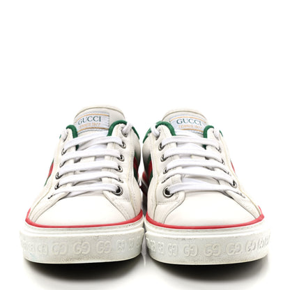 Gucci Canvas Web Womens GG Mignon Sneakers 37.5 White 2 of 8