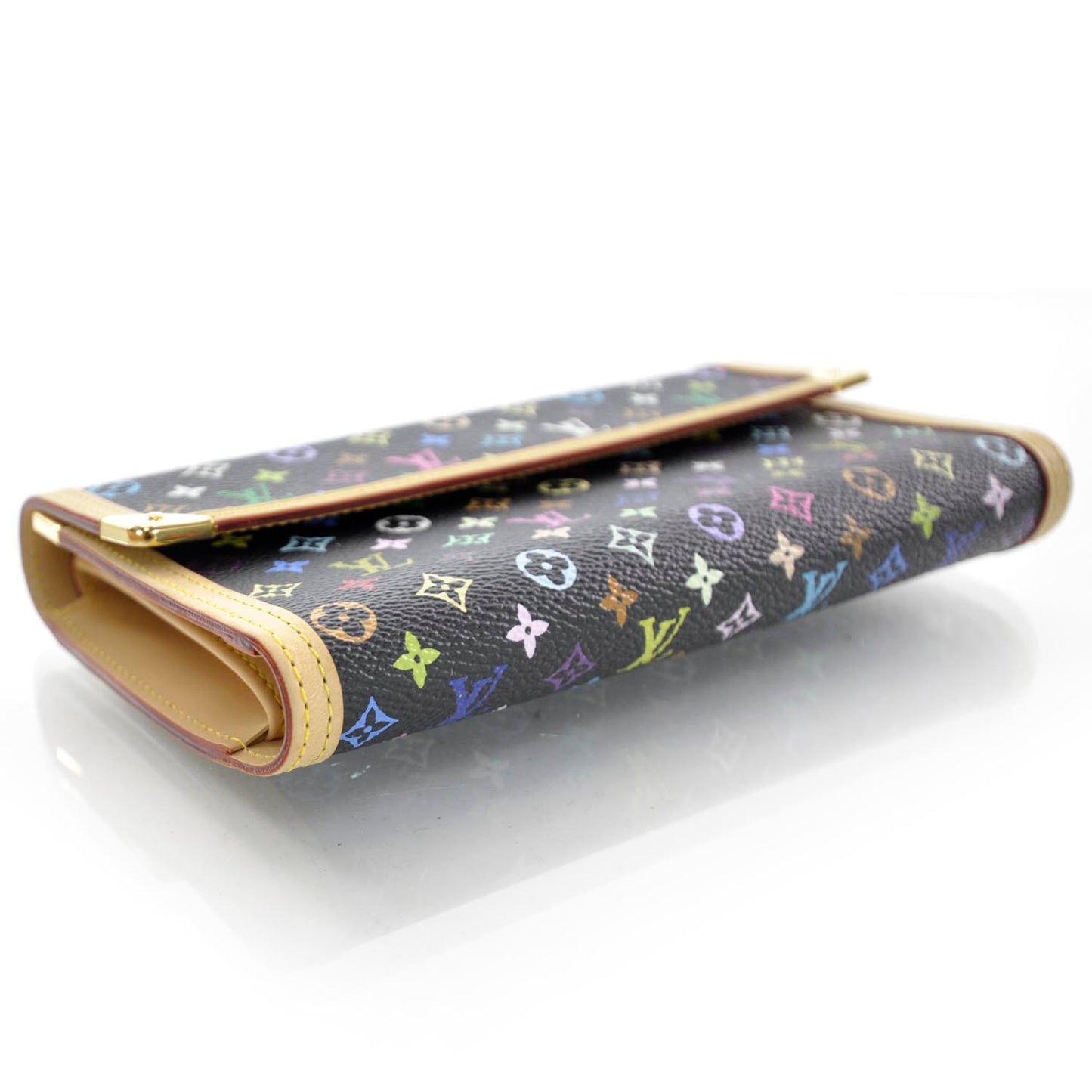 Monogram Multicolor Porte Tresor International Wallet Black