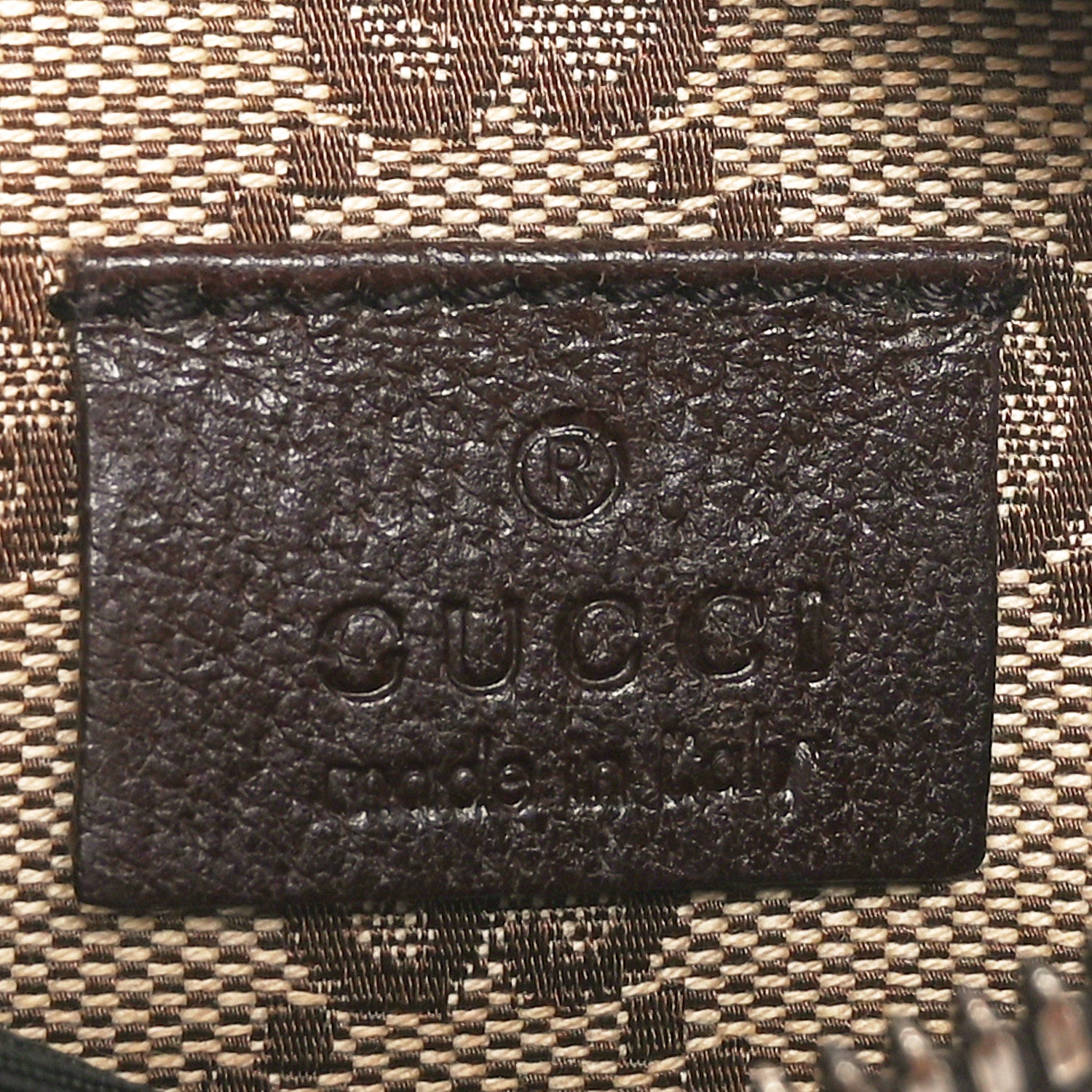 Gucci GG Monogram Double Pocket Belt Bag Dark Brown 6 of 10