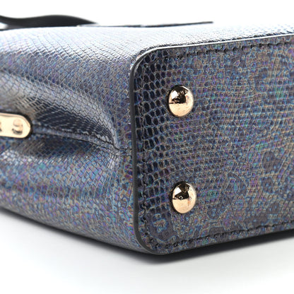 Louis Vuitton Lizard Capucines Mini Bleu Petrole 7 of 8