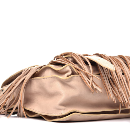 Proenza Schouler Lambskin Fringe Medium PS1 Satchel Nude 9 of 10