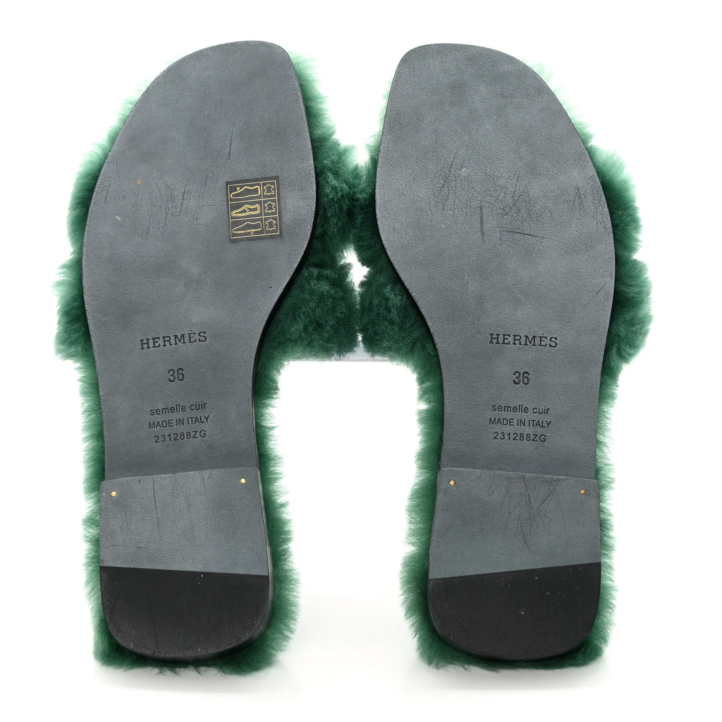Woolskin Oran Sandals 36 Vert Anglais