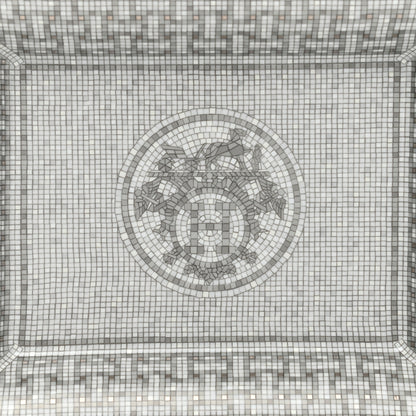 Hermes Porcelain Mosaique Au 24 Platine Change Tray 4 of 5