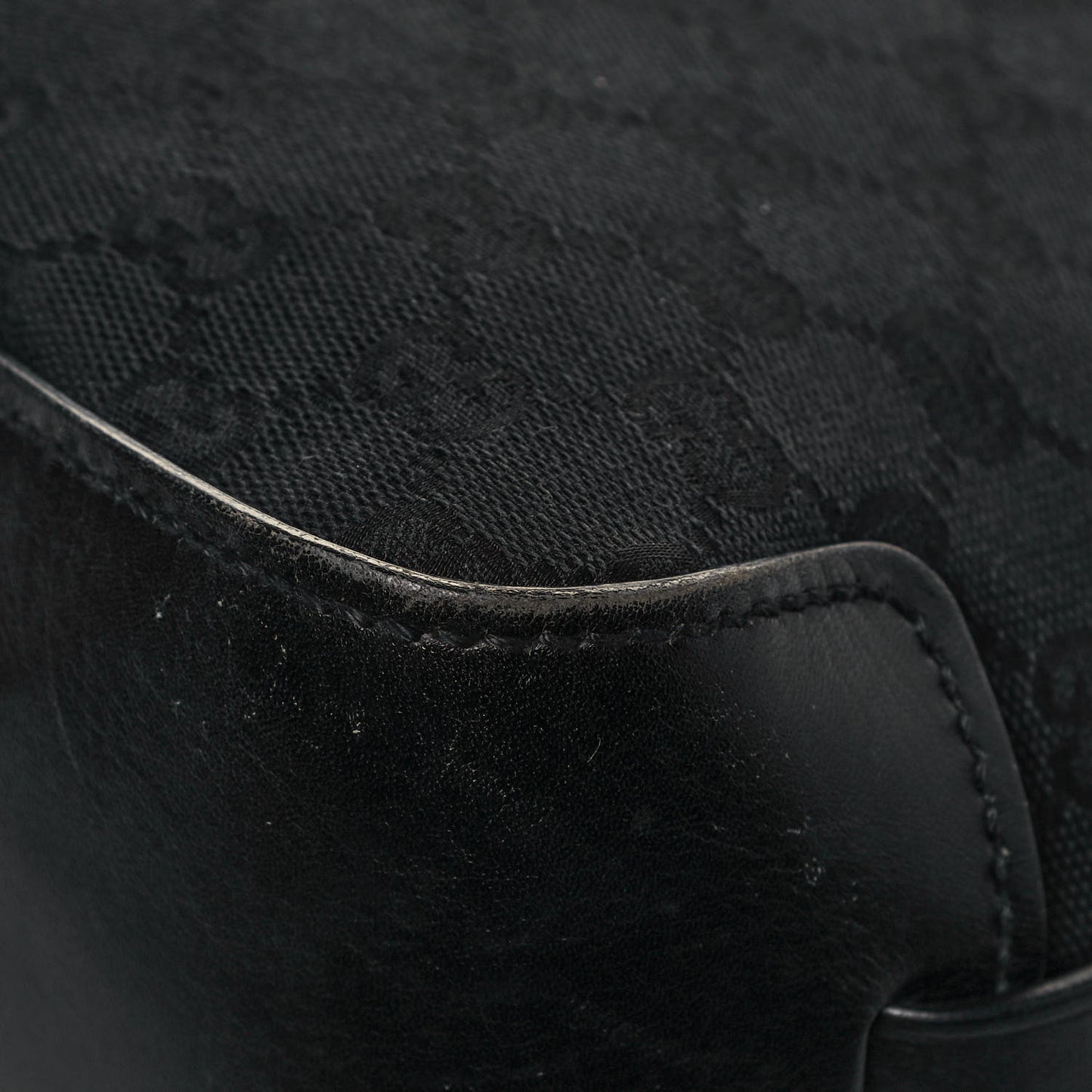 Monogram Small Bucket Tote Black