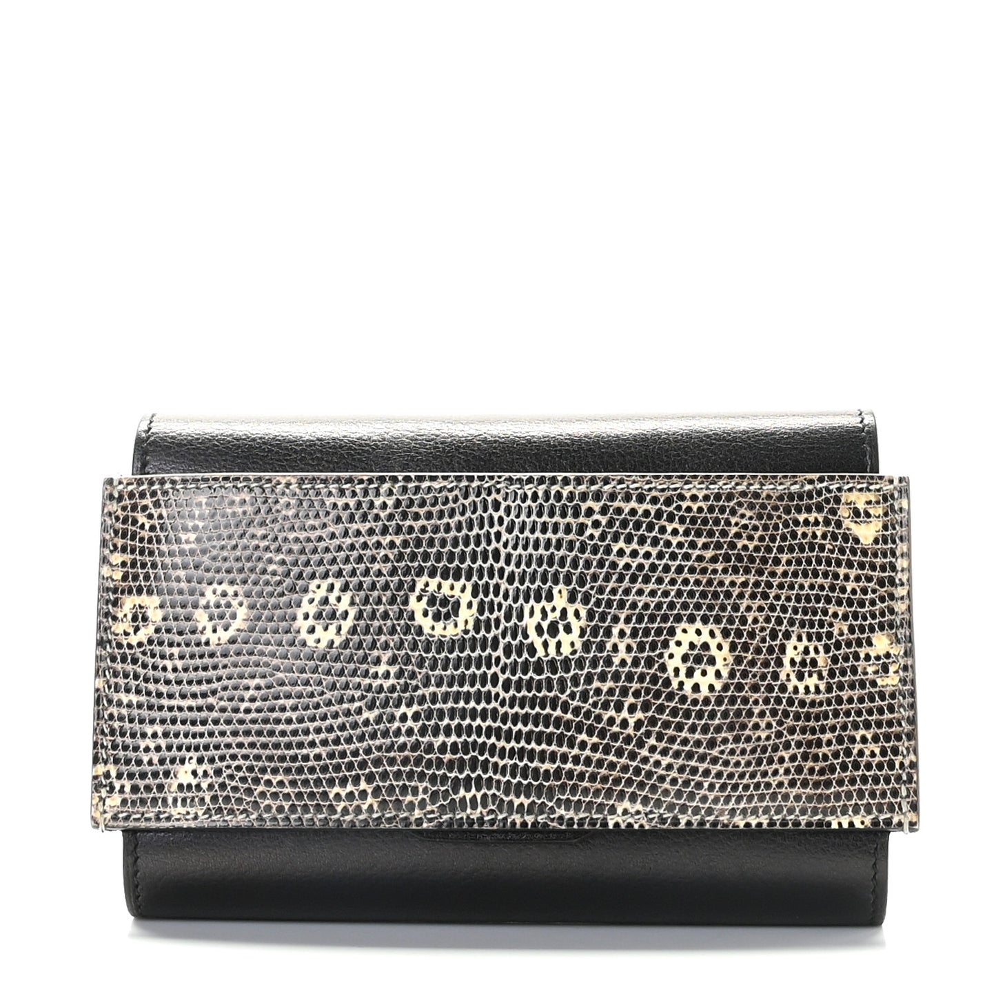 Evergrain Lizard Passant Compact Wallet Bleu Indigo Ombre