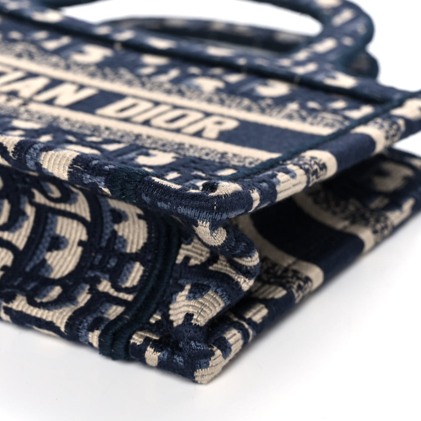 Oblique Mini Book Tote Blue Multicolor
