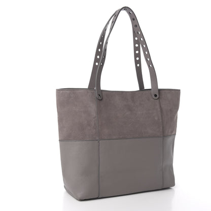 Alexander Wang Pebbled Calfskin Suede Chain Riot Tote Grey 2 of 8