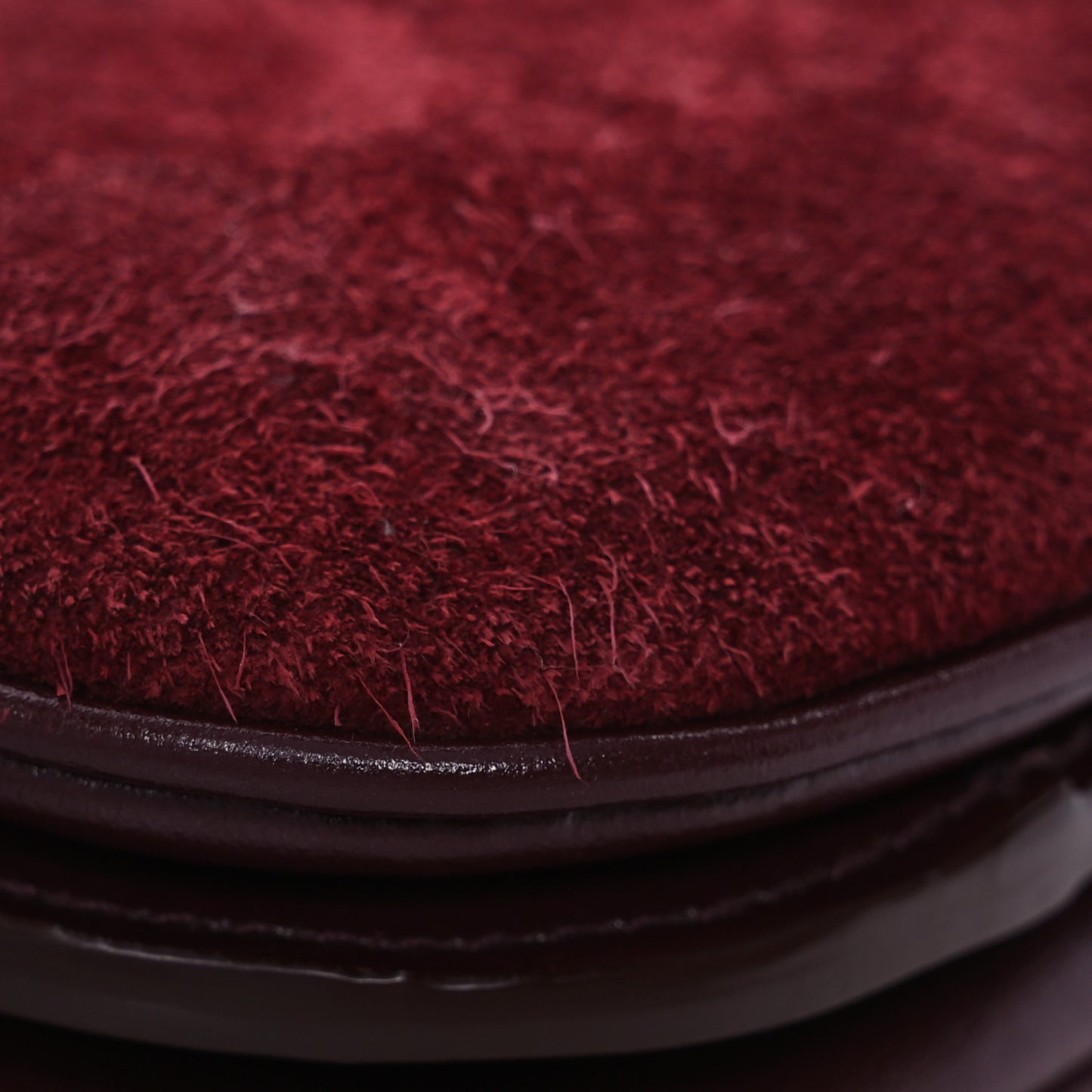 Suede All-Over Monogram Crossbody Burgundy