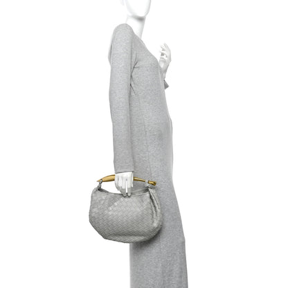 Bottega Veneta Nappa Intrecciato Sardine Bag Agate Grey 2 of 10