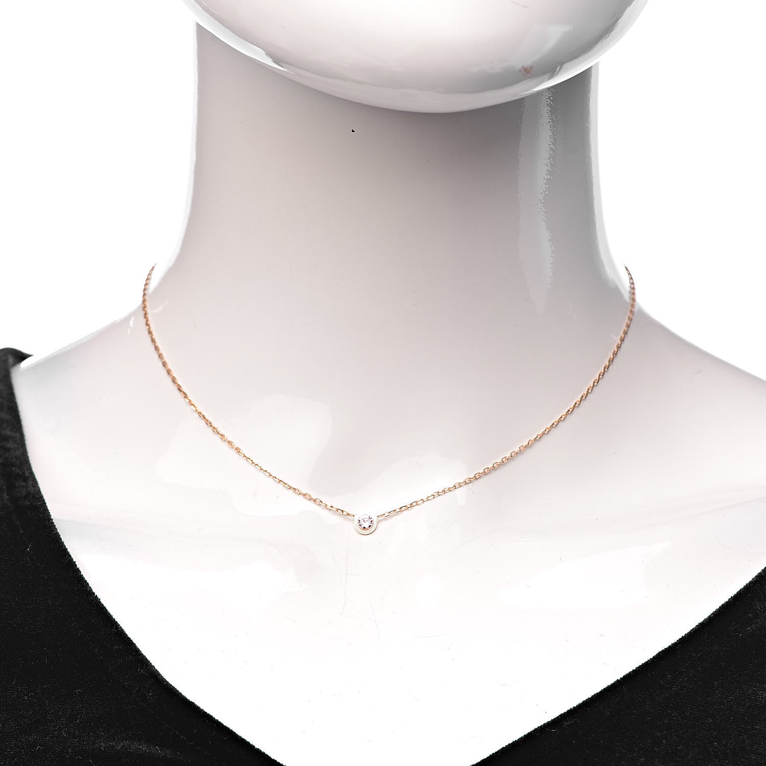Cartier 18K Pink Gold Pink Sapphire D'Amour Pendant Necklace 2 of 6