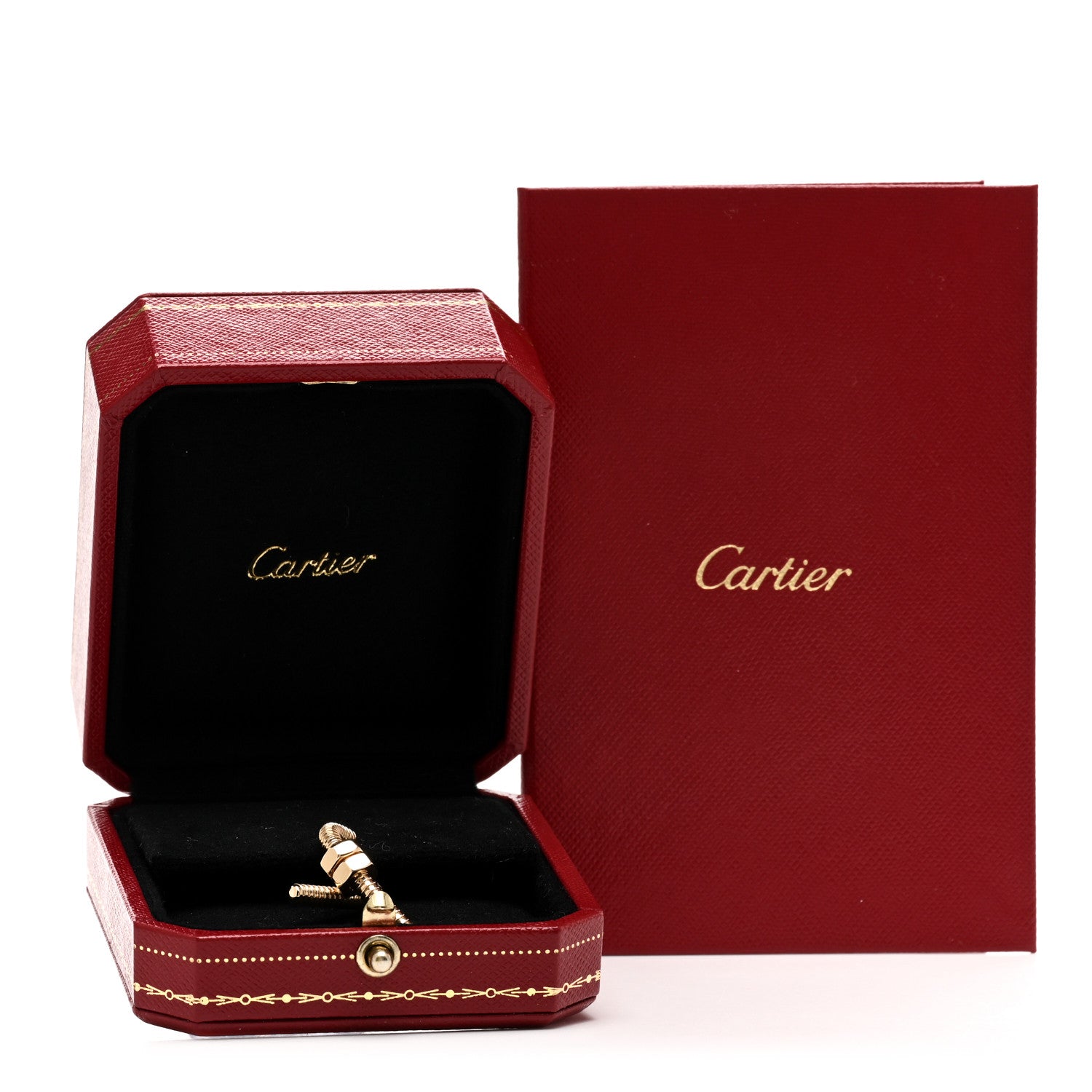 Cartier 18K Yellow Gold Ecrou Single Left Earring 4 of 4